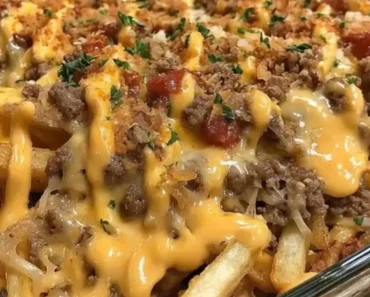 Cheeseburger French Fry Bake