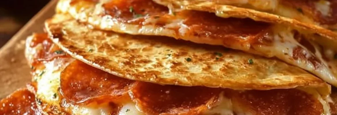 Pepperoni Cheese Pizza Quesadillas