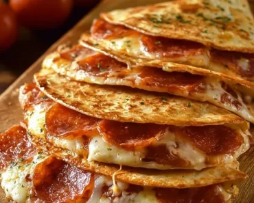 Pepperoni Cheese Pizza Quesadillas