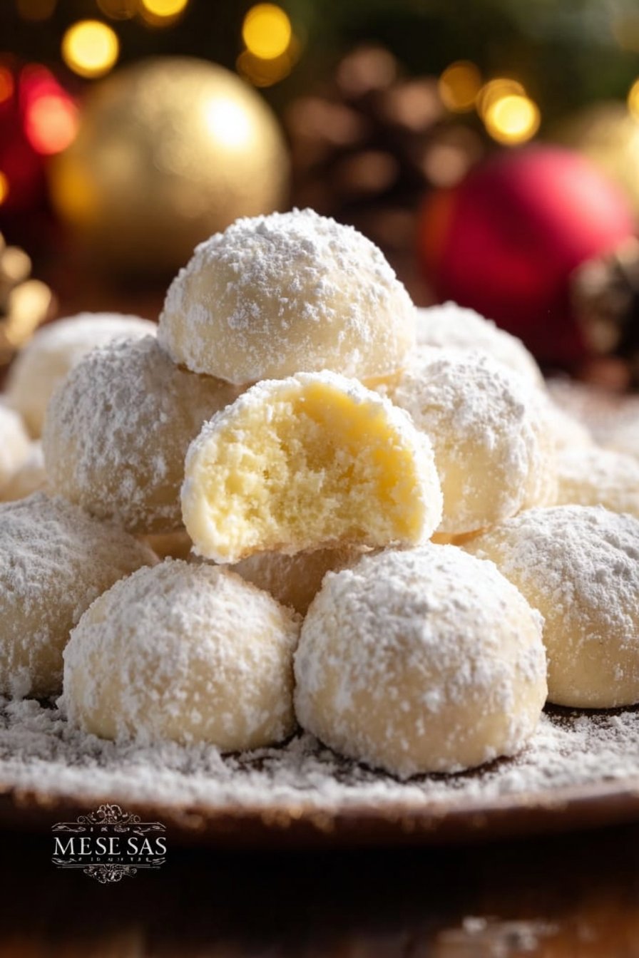Lemon Cream Snowball Cookies – Melt-in-Your-Mouth Holiday Magic