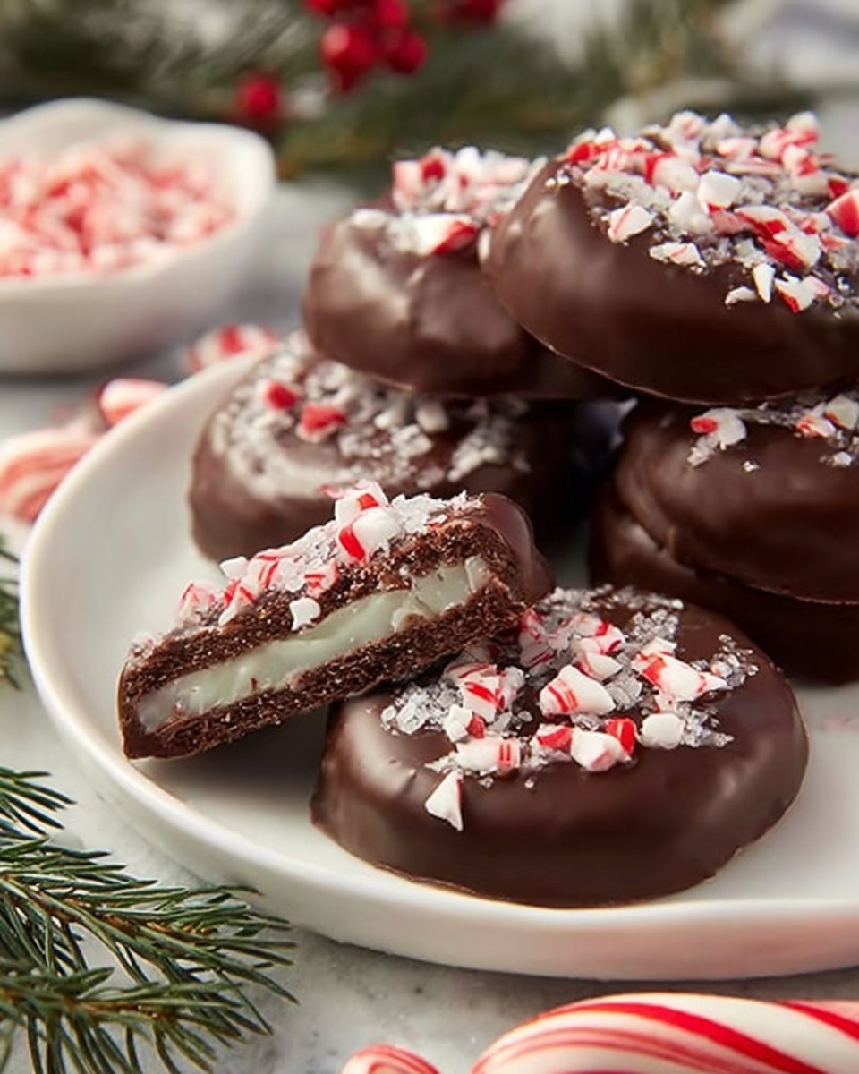 Homemade Christmas Peppermint Patties