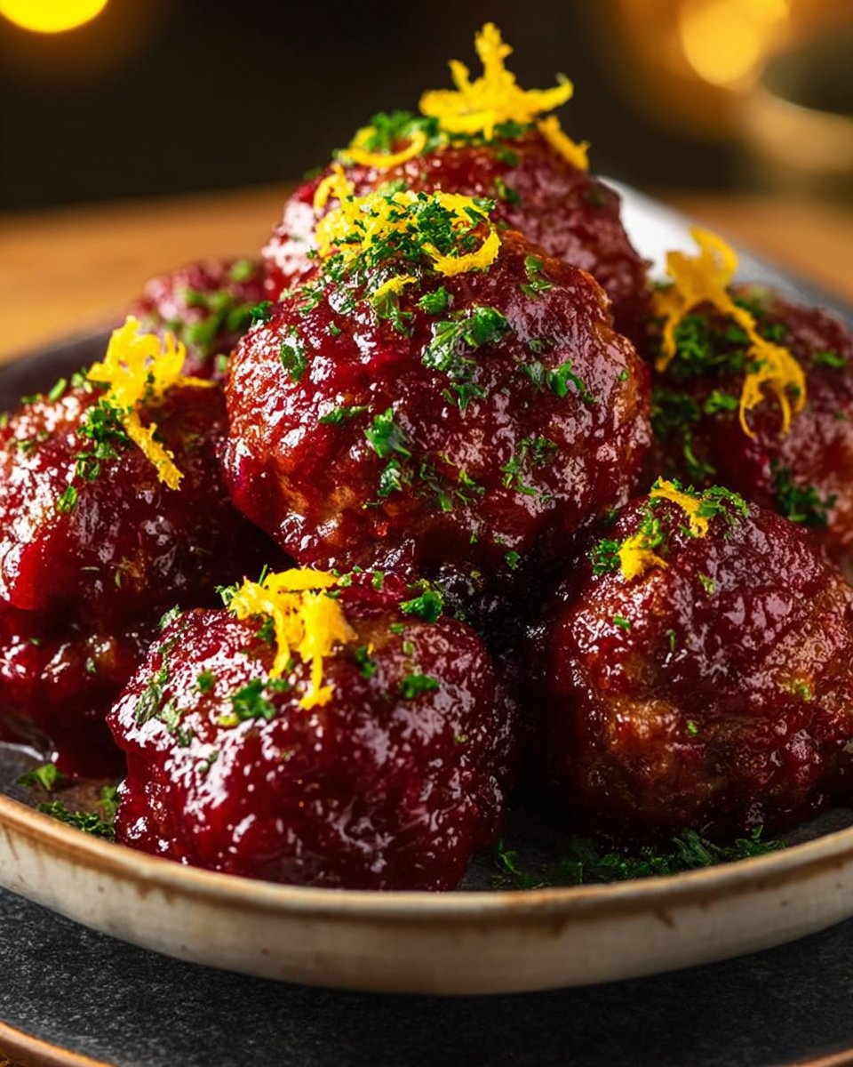 Cranberry Orange Meatballs