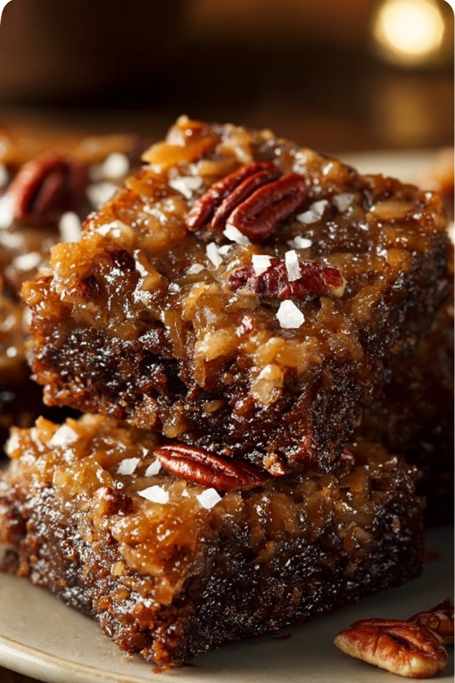 German Chocolate Pecan Brownies
