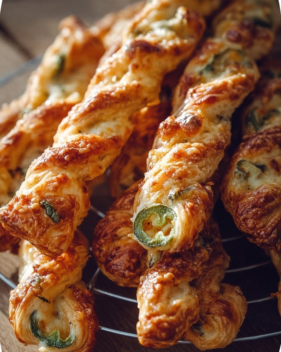 Jalapeño Popper Puff Pastry Twists