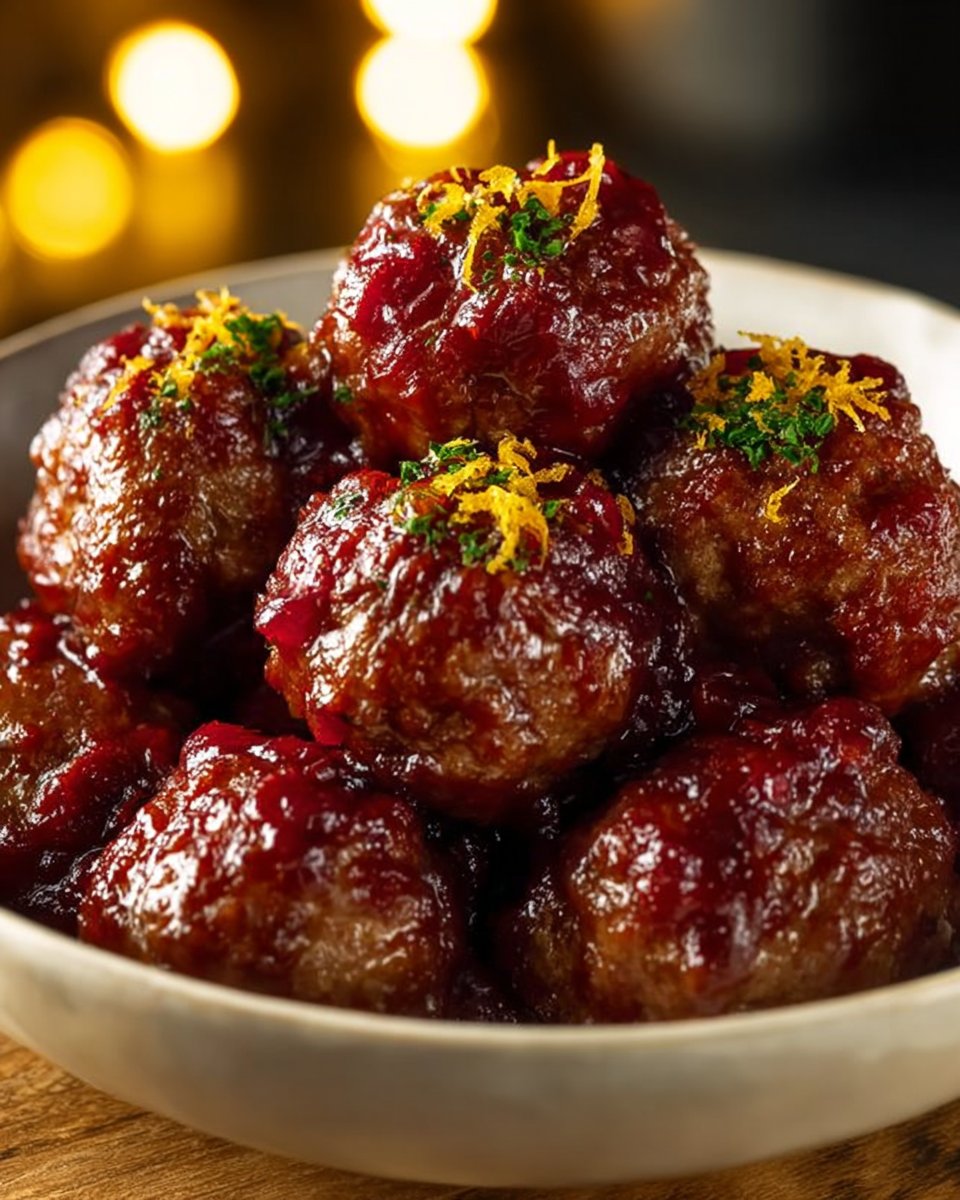 Cranberry Orange Meatballs