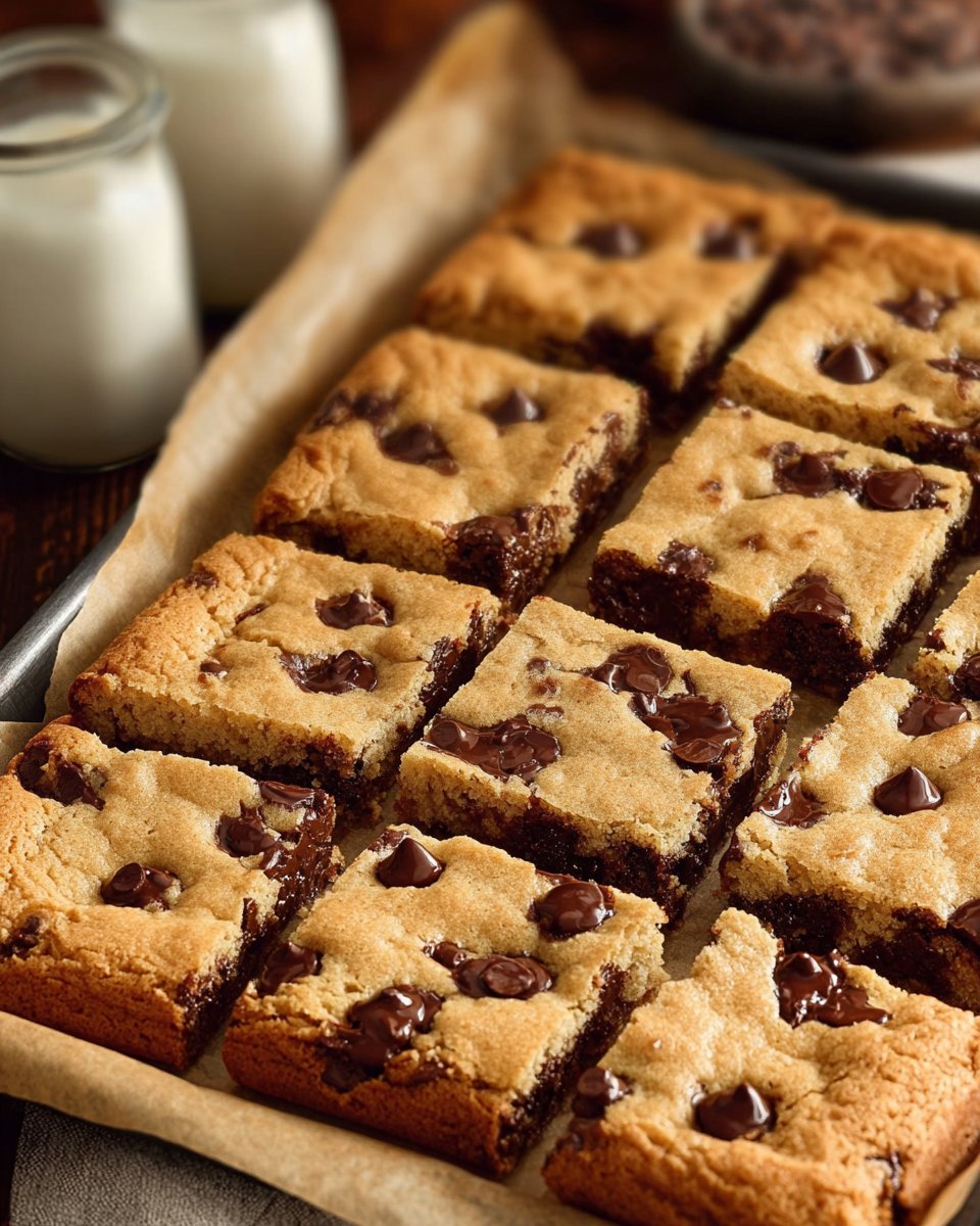 Gooey Chocolate Chip Cookie Bars