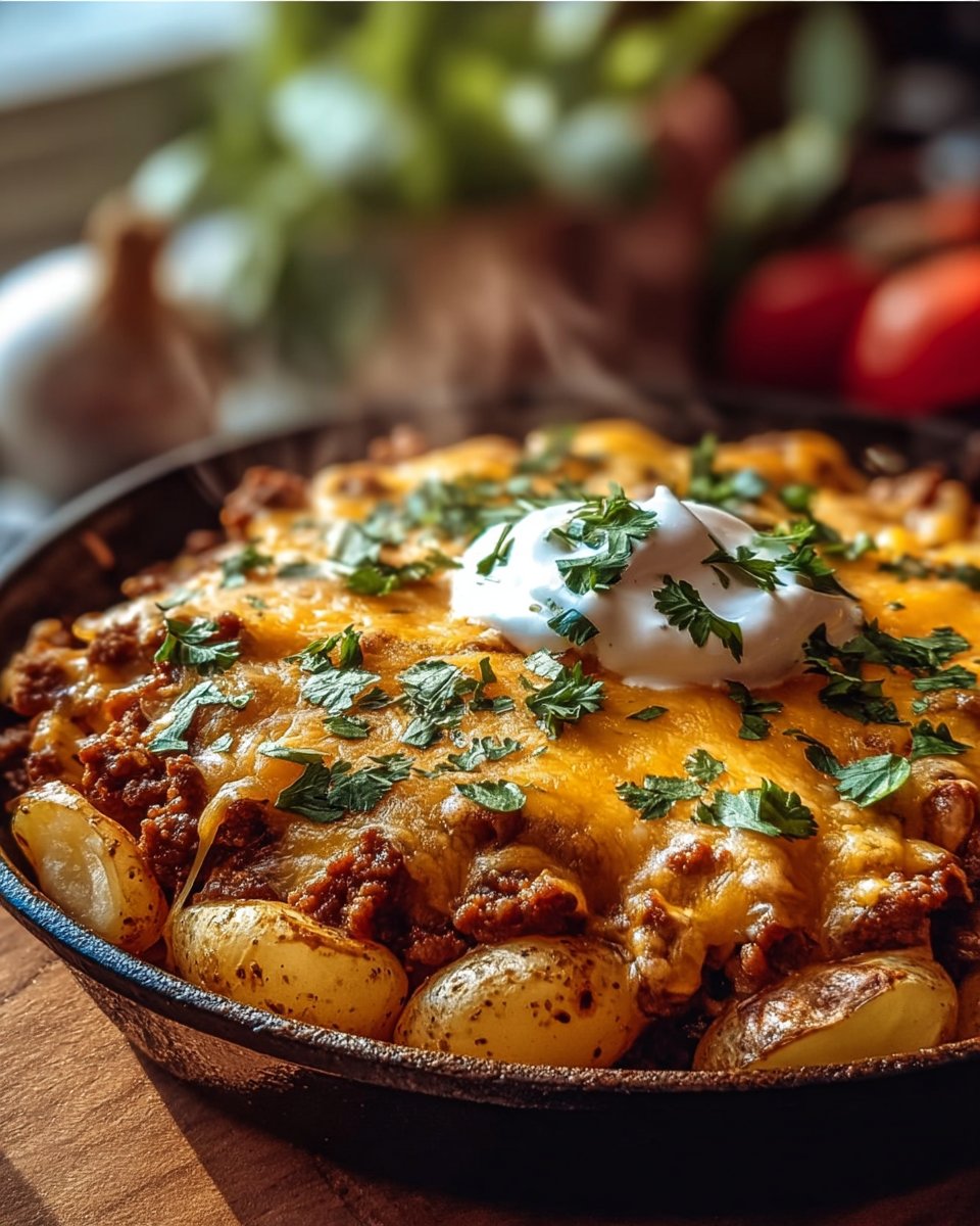 Cheesy Taco Potatoes