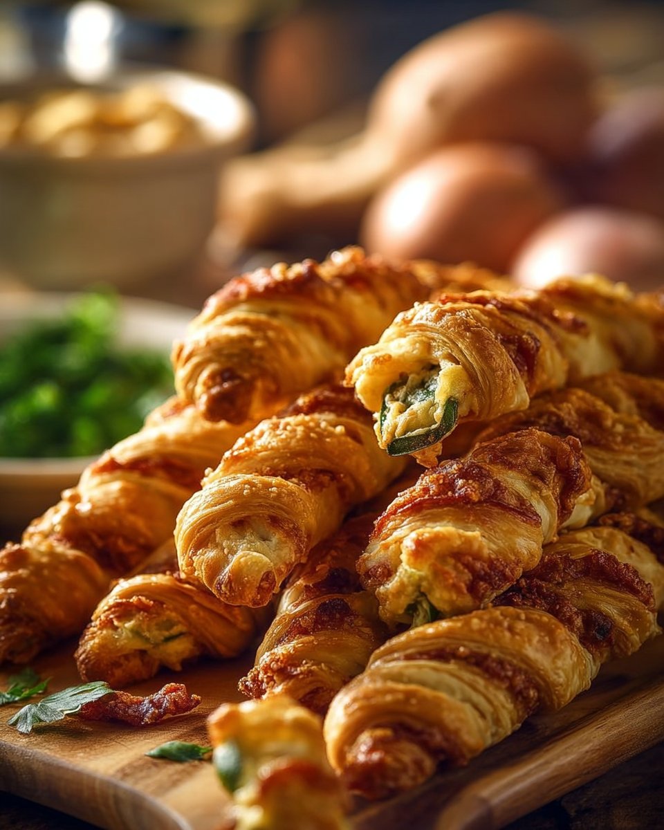 Jalapeño Popper Puff Pastry Twists