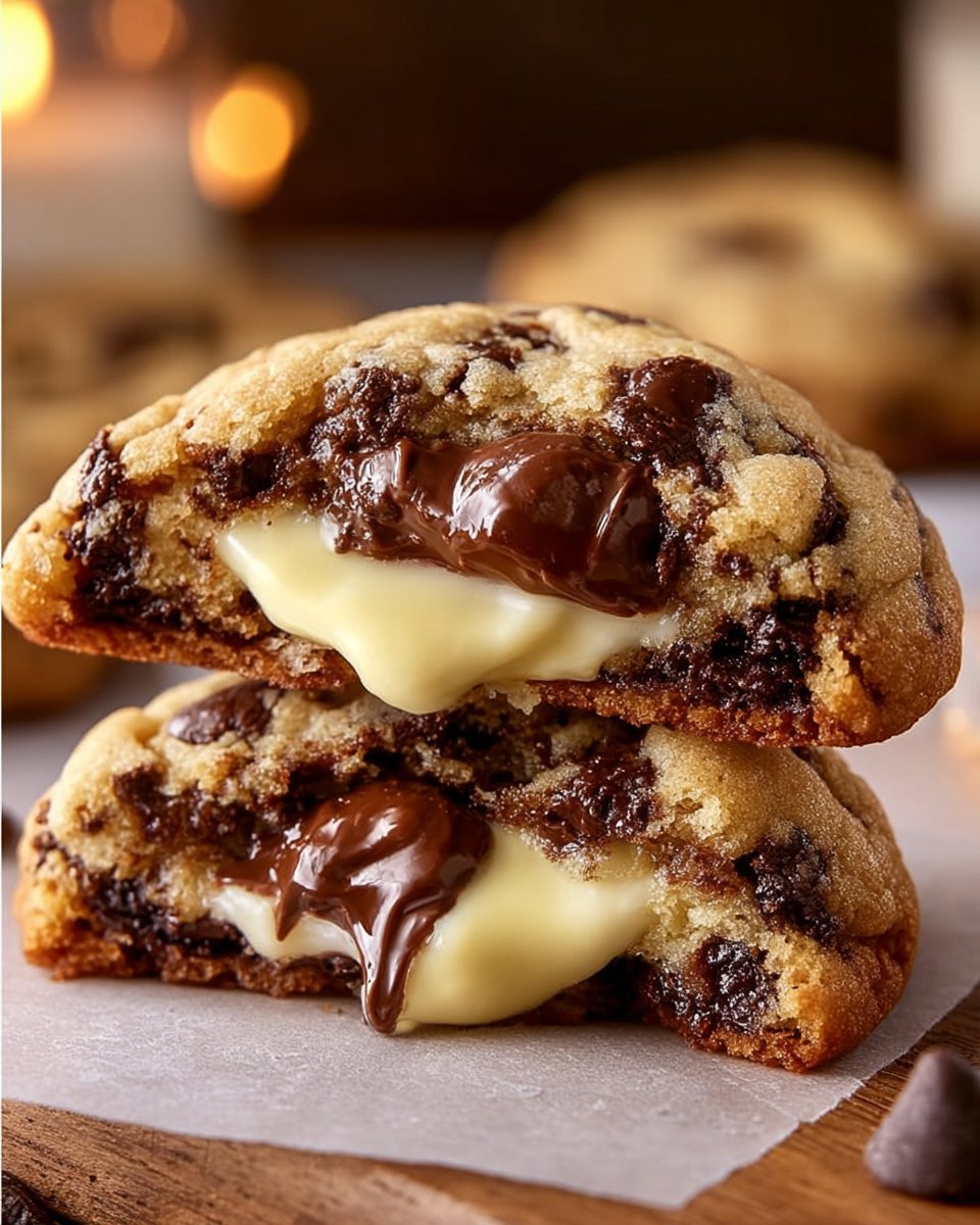 Cheesecake Stuffed Chocolate Chip Cookies