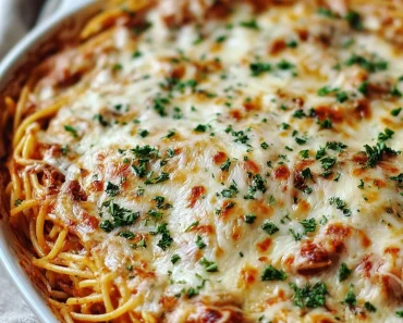 Baked Cream Cheese Spaghetti Casserole Baked Cream Cheese Spaghetti Casserole