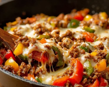 Cheesy Beef and Rice Skillet Cheesy Beef and Rice Skillet
