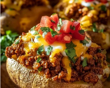 Cheesy Taco Potatoes Cheesy Taco Potatoes