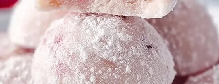 Cherry Snowball Cookies