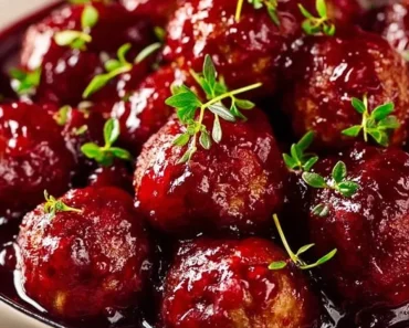 Christmas Cranberry Meatballs
