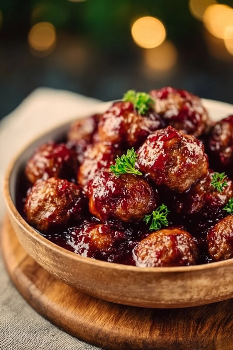 Christmas Cranberry Meatballs