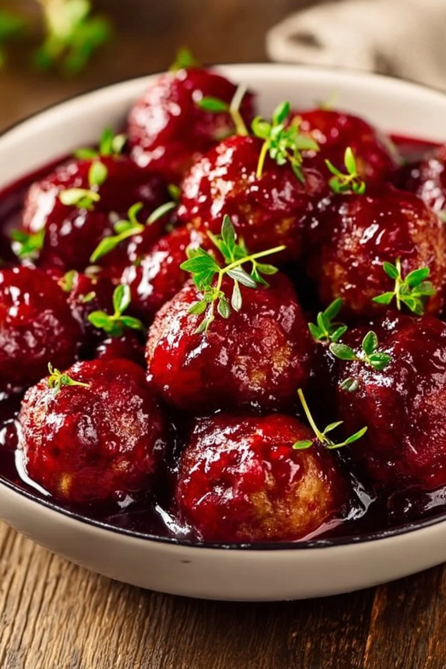 Christmas Cranberry Meatballs