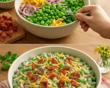 Creamy Bacon Pea Salad