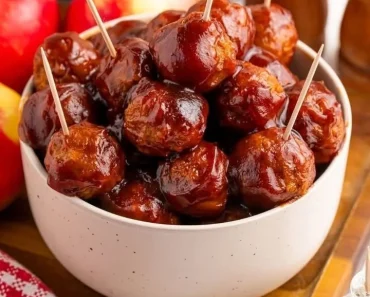 Crockpot Apple Butter Meatballs Crockpot Apple Butter Meatballs
