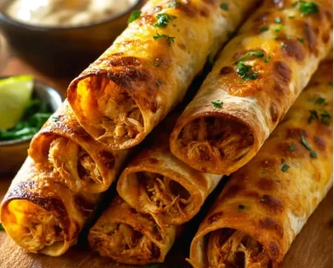 Crunchy Oven-Baked Chicken Taquitos