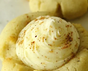 Eggnog Thumbprint Cookies