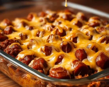 Fully Loaded Classic Chili Cheese Dog Casserole Fully Loaded Classic Chili Cheese Dog Casserole