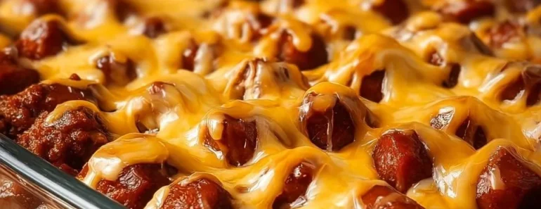 Fully Loaded Classic Chili Cheese Dog Casserole