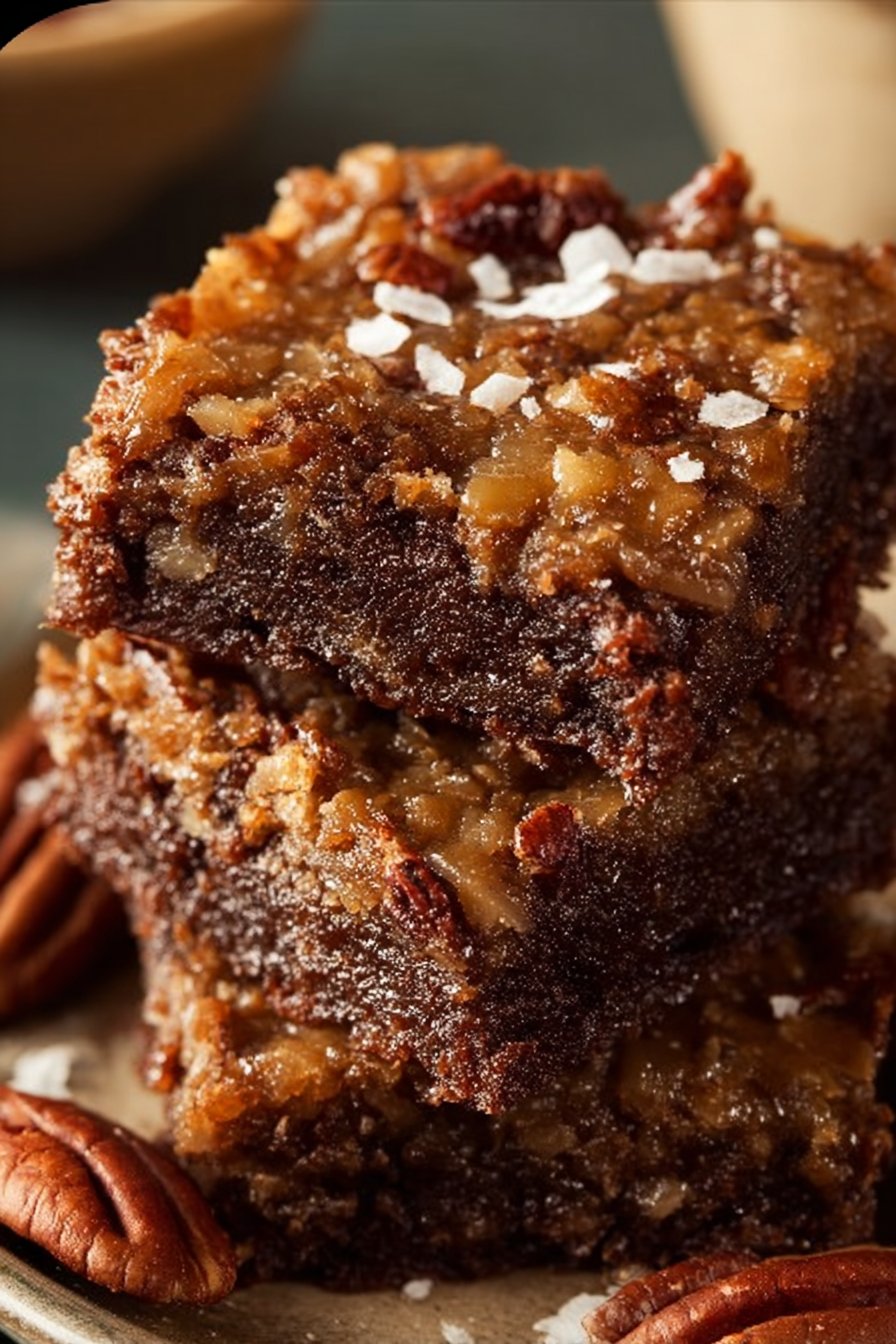 German Chocolate Pecan Brownies