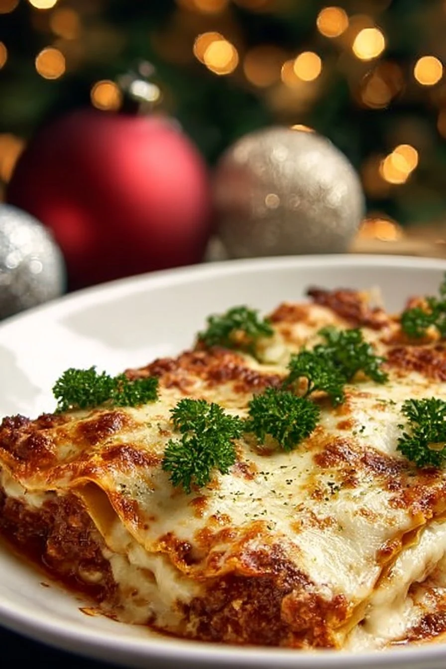 Holiday Christmas Lasagna