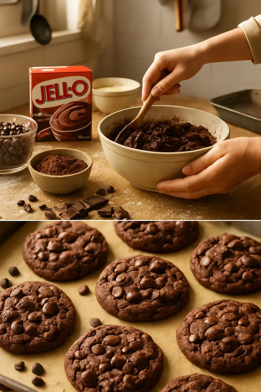 Double Chocolate Chip Cookies