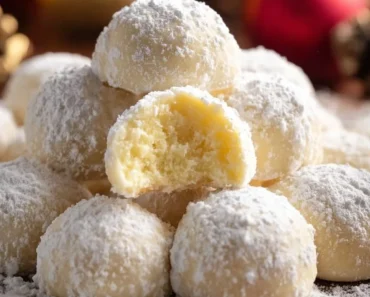 Lemon Cream Snowball Cookies