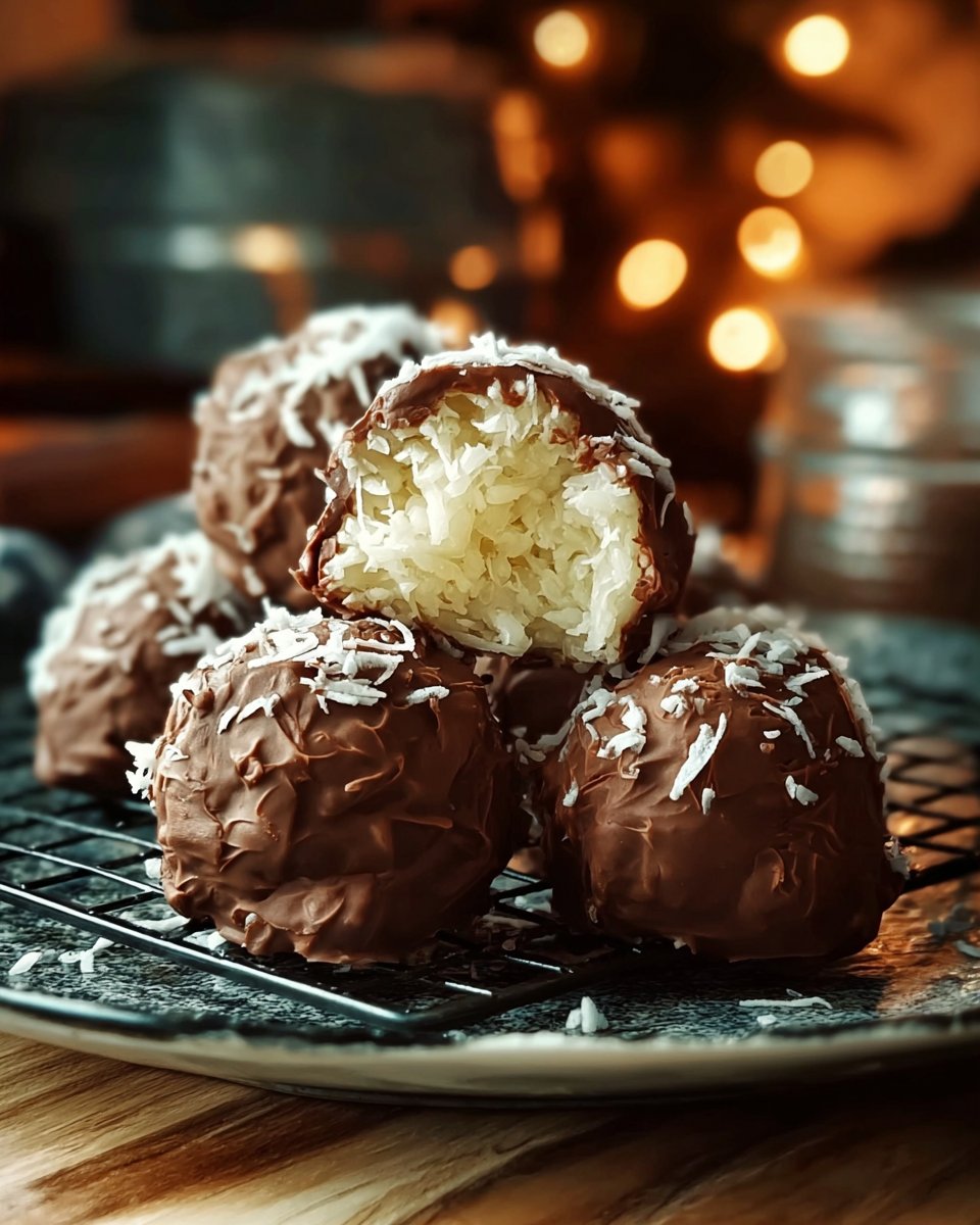Mounds Coconut Christmas Balls