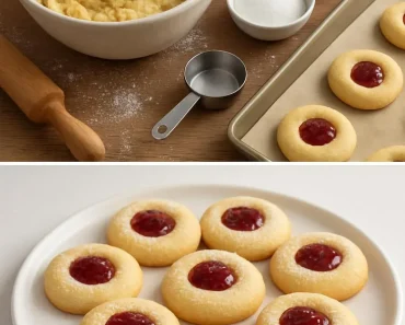 Raspberry Thumbprint Cookies