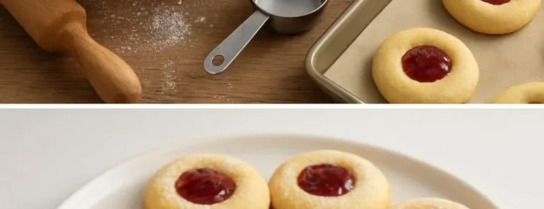 Raspberry Thumbprint Cookies
