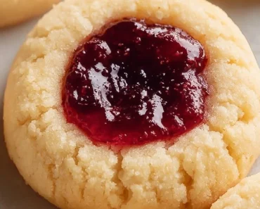 Soft Christmas Thumbprint Cookies