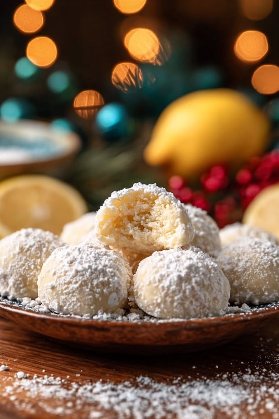 Lemon Cream Snowball Cookies – Melt-in-Your-Mouth Holiday Magic