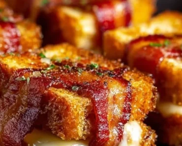 Bacon-Wrapped Grilled Cheese Fingers