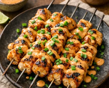 Bang Bang Chicken Skewers