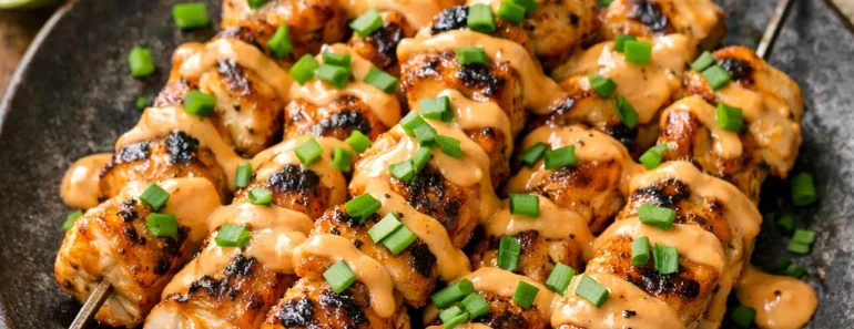 Bang Bang Chicken Skewers