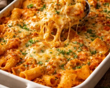 Buffalo Chicken Pasta Bake