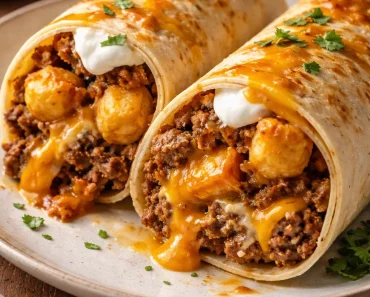 Cheesy Potato Burritos
