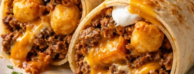 Cheesy Potato Burritos