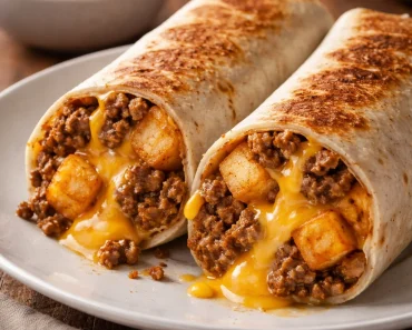 Cheesy Potato Burritos