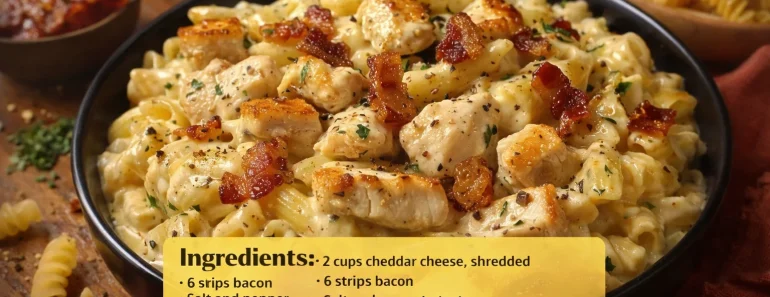 Chicken Bacon Ranch Pasta