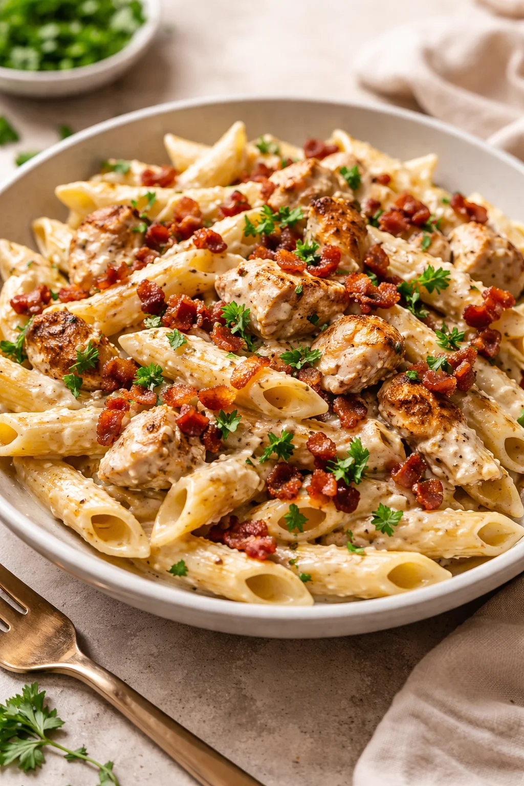 Chicken Bacon Ranch Pasta