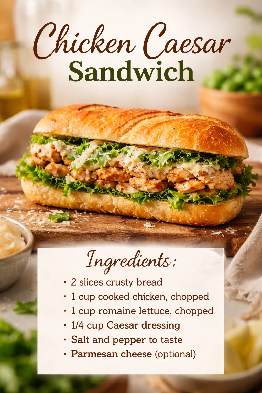 Chicken Caesar Sandwich