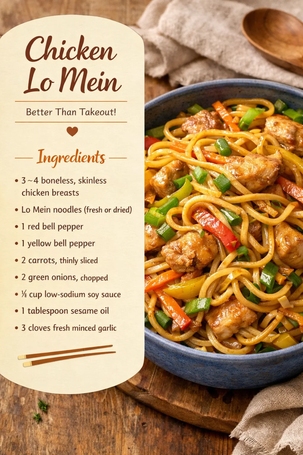 Chicken Lo Mein Recipe