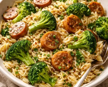 Chicken Sausage and Broccoli Orzo