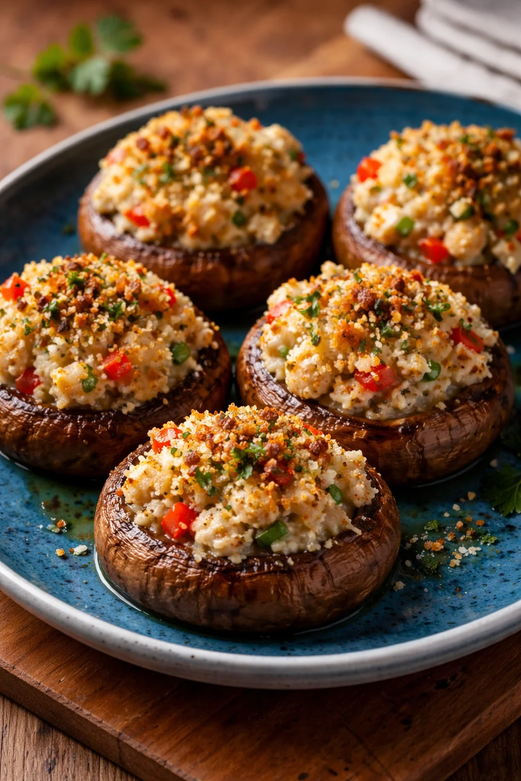 Crab-Stuffed Mushrooms