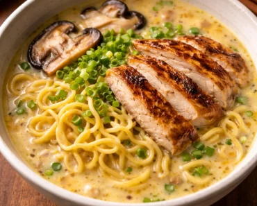 Creamy Garlic Chicken Ramen