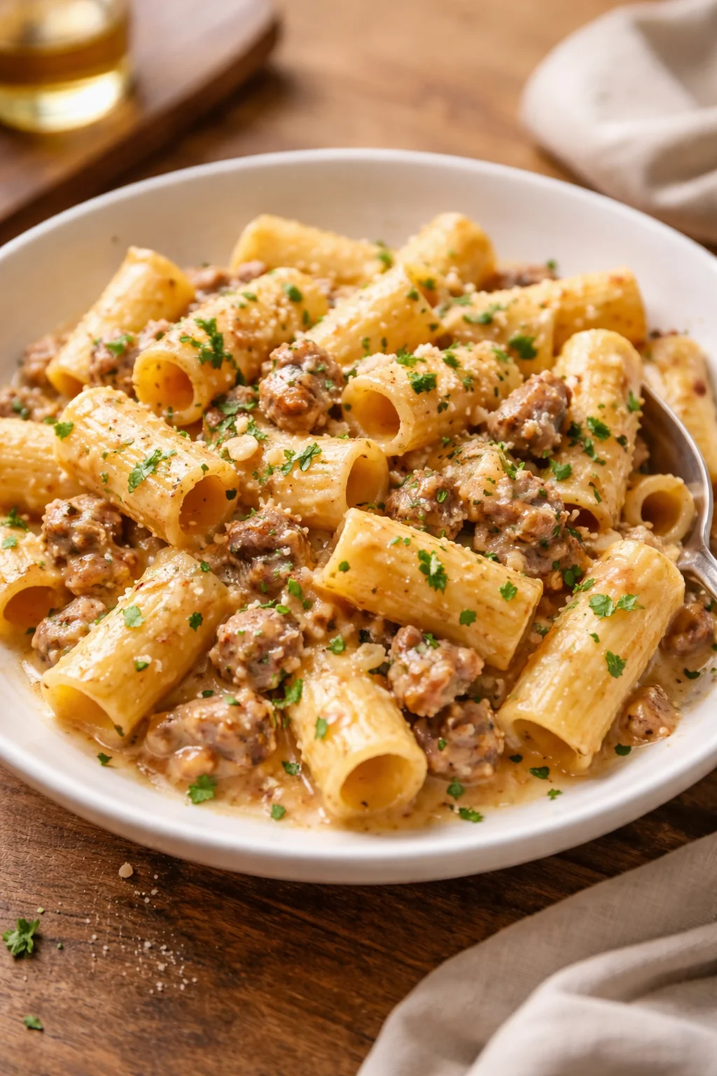 Creamy Italian Sausage Rigatoni